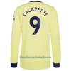 Camiseta de fútbol Manga Larga Arsenal Alexandre Lacazette 9 Segunda Equipación 2021/22 - Hombre